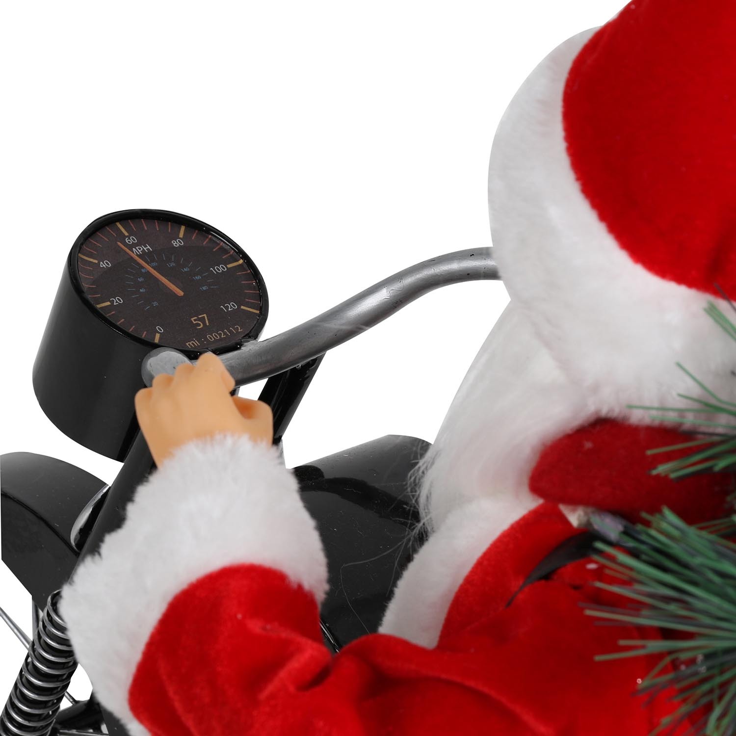 Musical Santa Riding Motorbike - Red Image 6