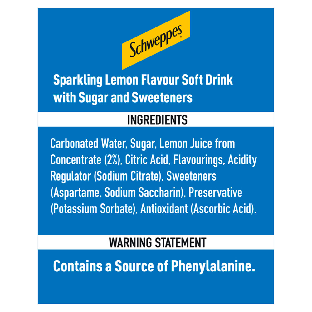 Schweppes Lemonade 12 x 150ml Image 2