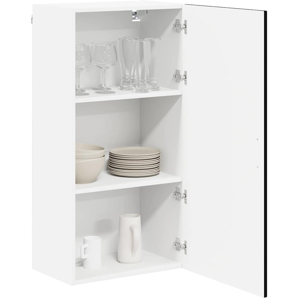 vidaXL Single Door Black Kitchen Wall Cabinet Image 3