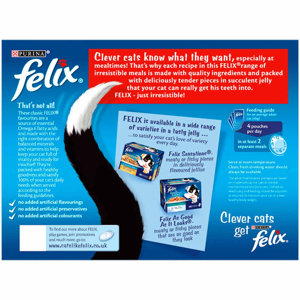 Felix Cat Food Meaty Selection In Jelly 12 x 100g Image 3