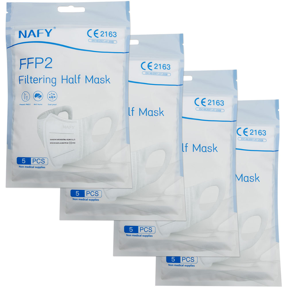 tectake Disposable Particle Filter Face Mask 20 Pack Image 5