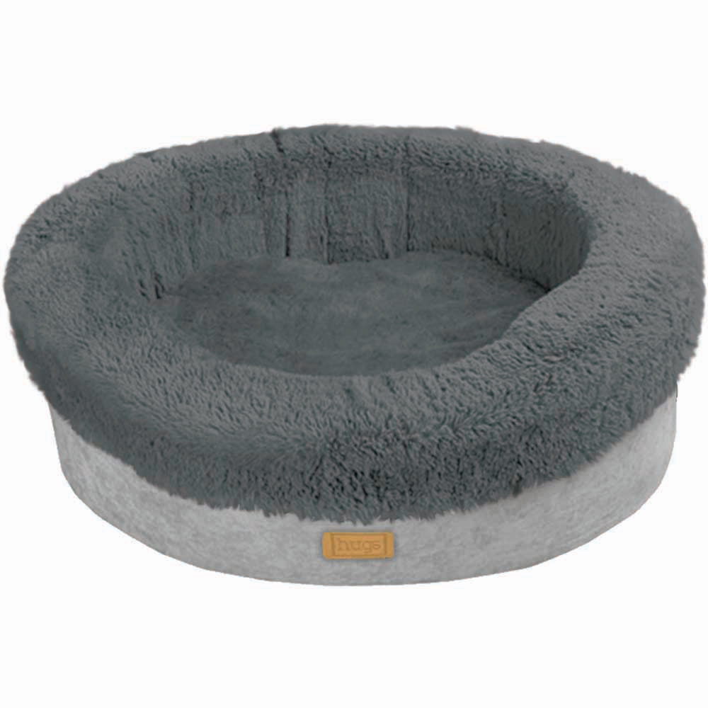 Deluxe Donut Dog Bed Pebble 80x25cm Image