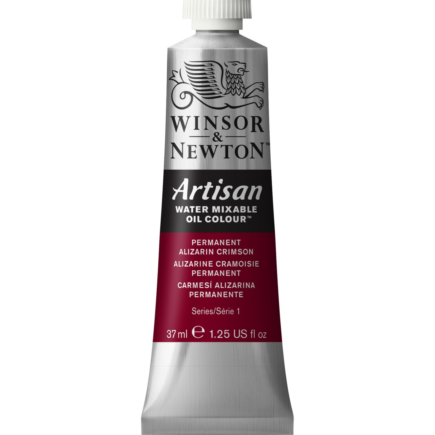 Winsor and Newton 37ml Artisan Mixable Oil Paint - Alizarin Crimson Image 1
