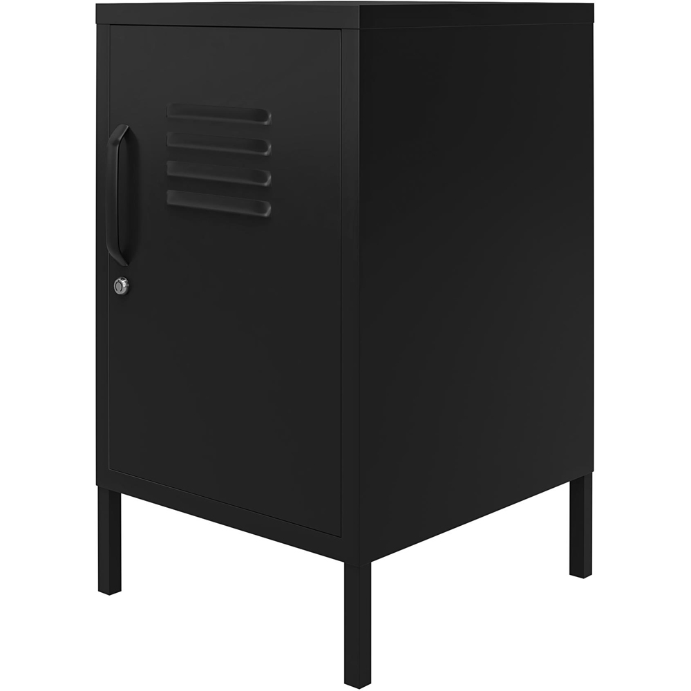 Dorel Mission District Black Metal Locker End Table Image 6