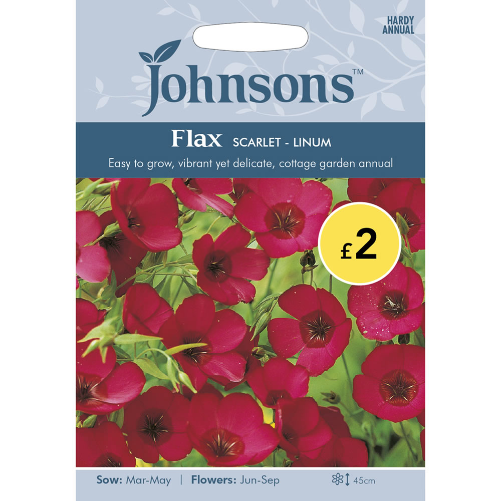 Johnsons Flax Scarlet Flower Seeds Image 2