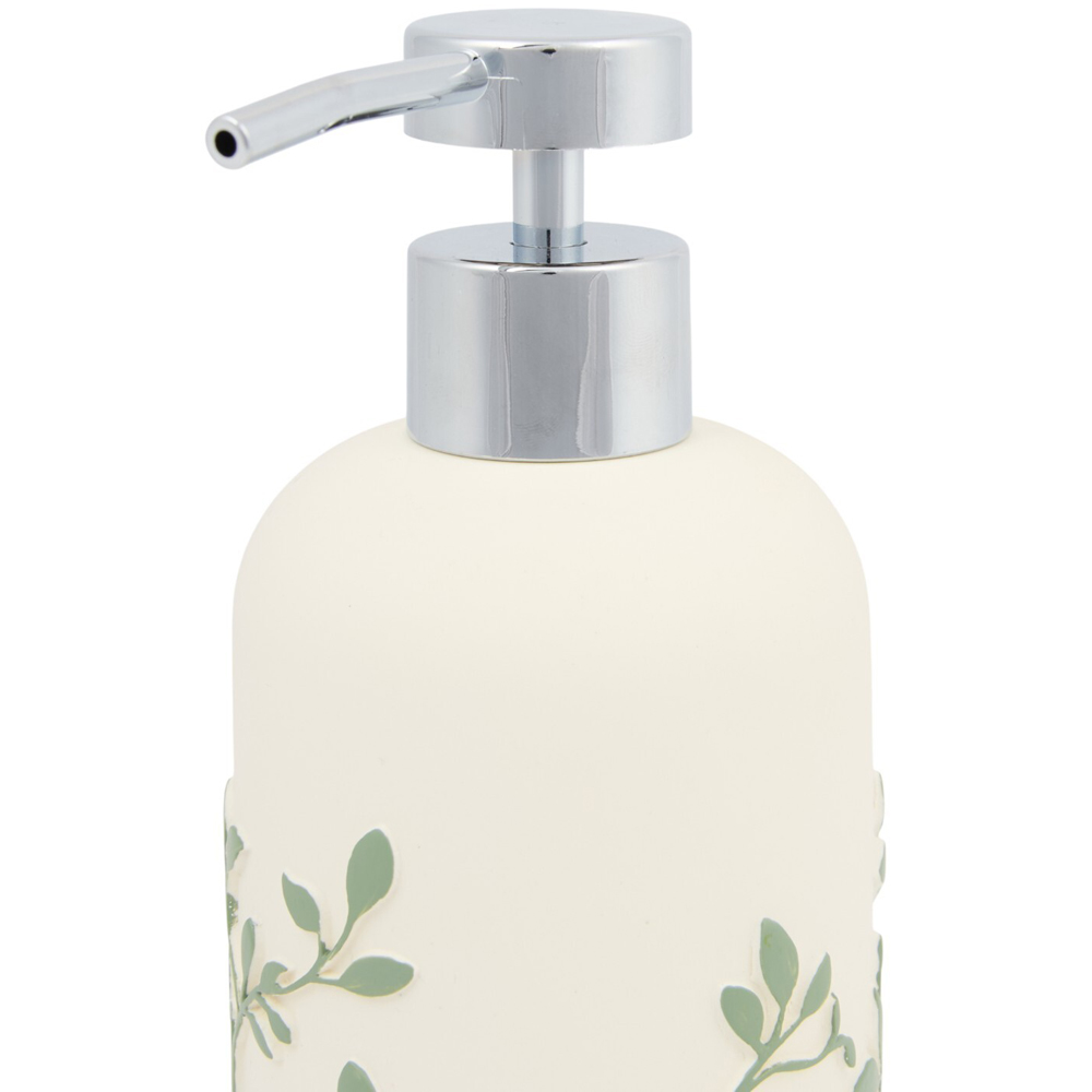 Botanical Foliage Soap Dispenser Cream Image 3