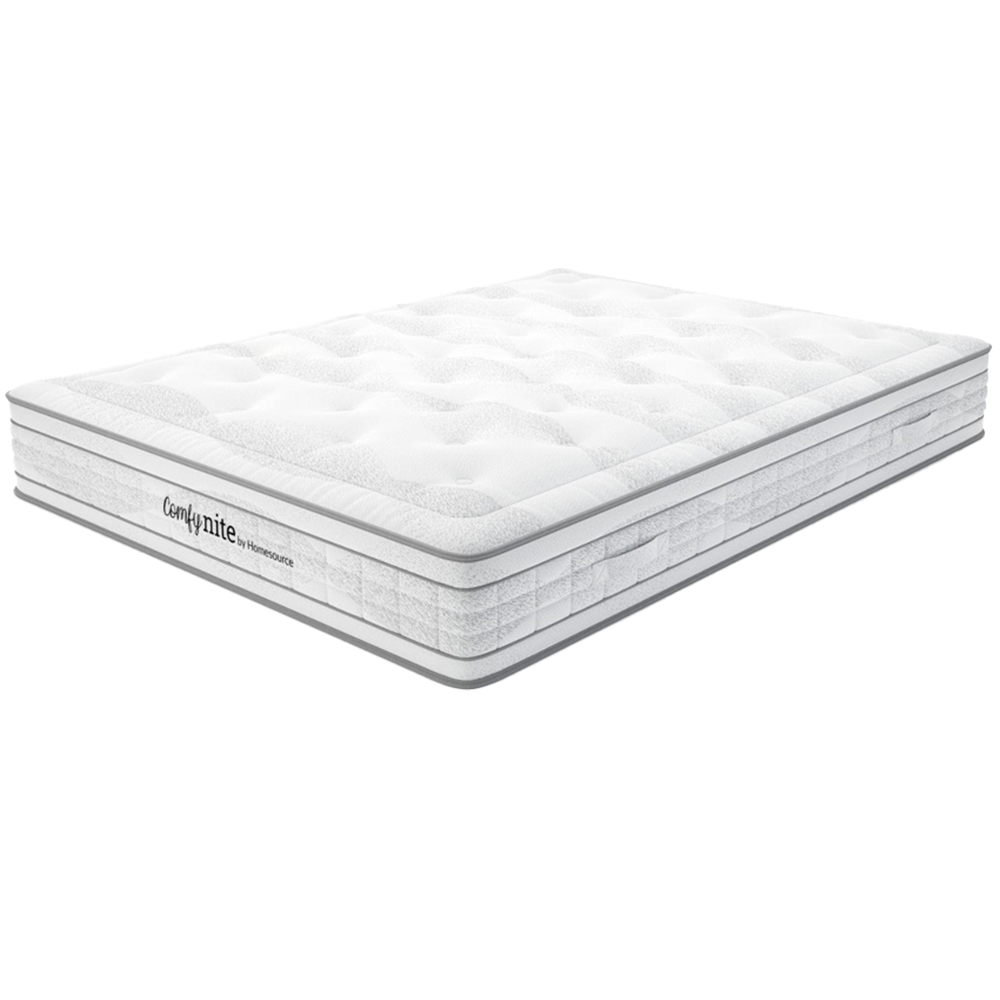 Home Source Lyra Small Double Quilted Medium Firm Pocket Sprung Mattress Image 1
