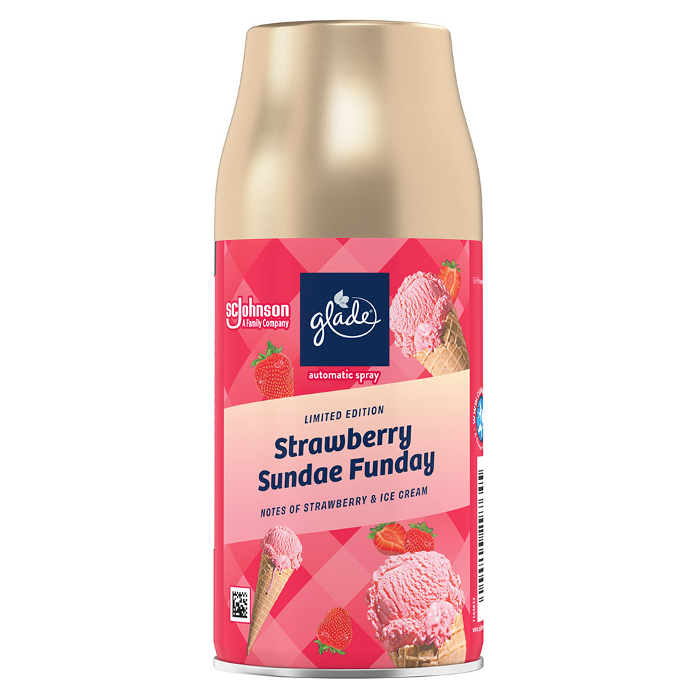 Glade Strawberry Sundae Funday Automatic Spray Air Freshener Refill Case of 4 x 269ml Image 2