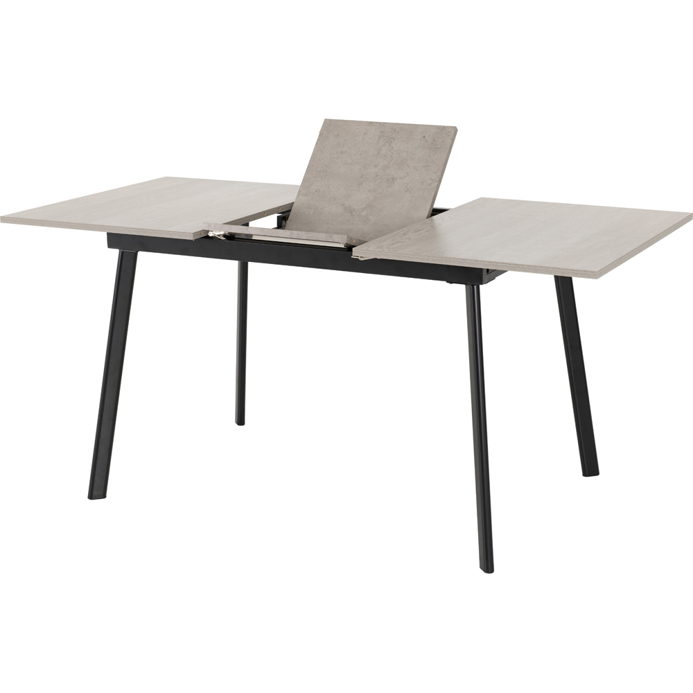 Seconique Avery 4 Seater Extending Dining Table Concrete Grey Oak Image 3