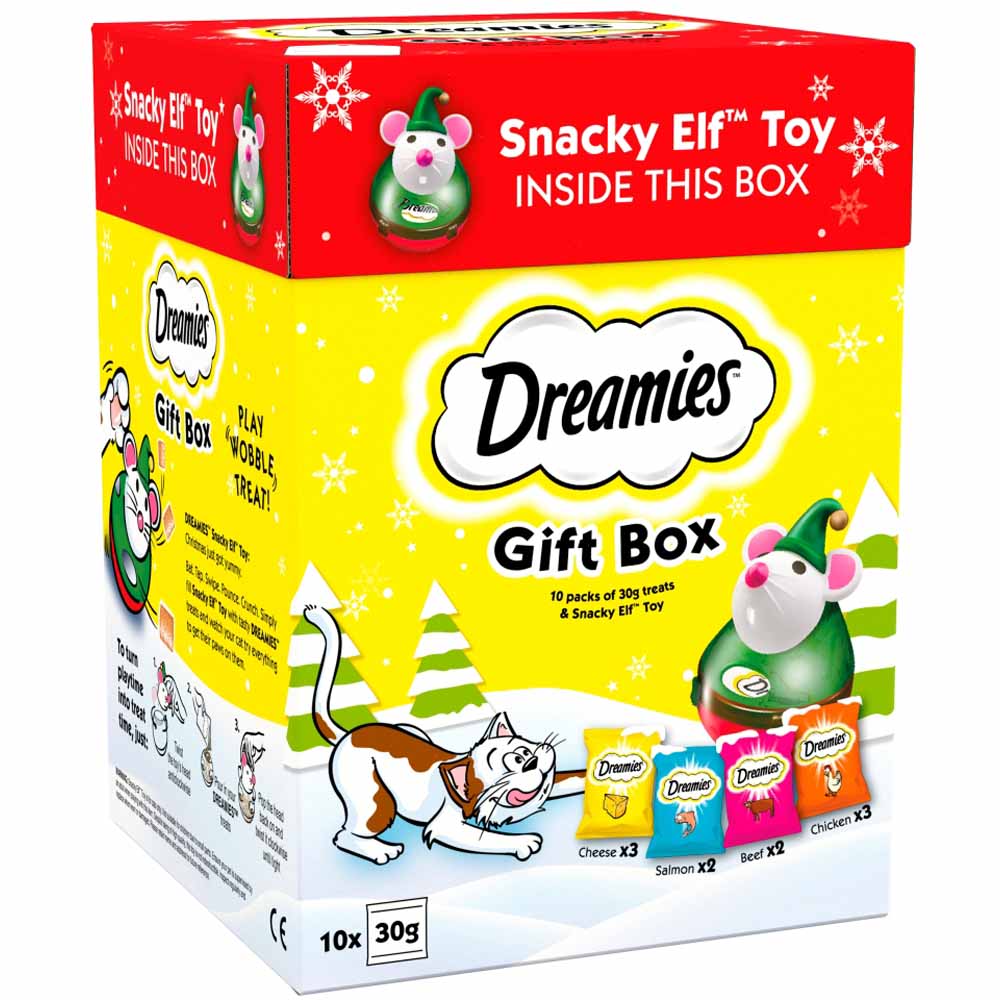 Dreamies Christmas Cat Treat Gift Box Image 1