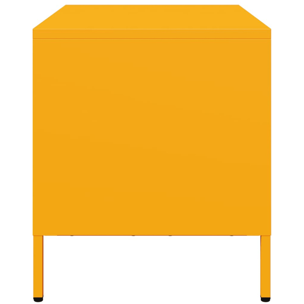 vidaXL 2 Drawer Yellow Steel TV Cabinet Image 5