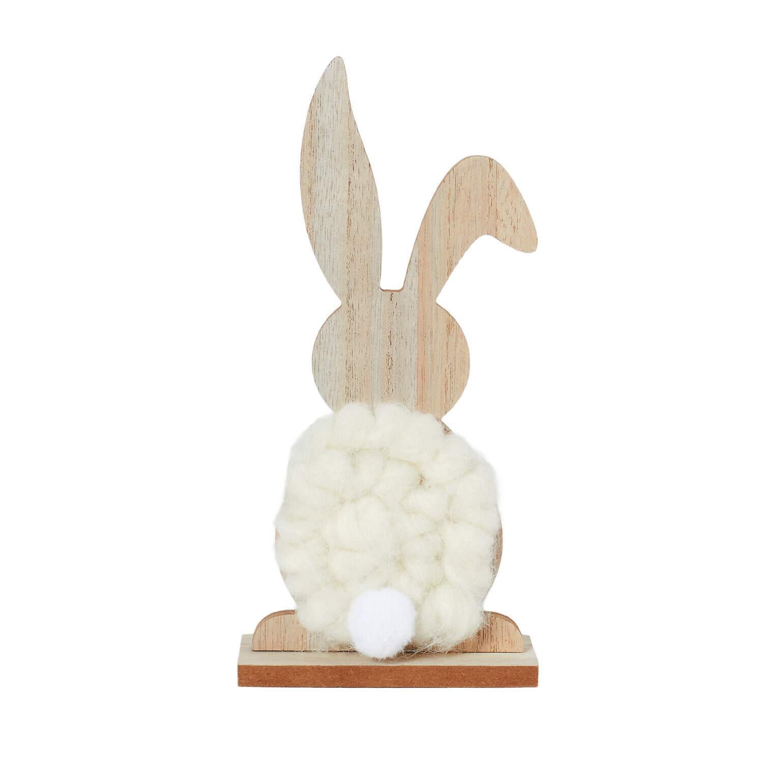 Woolly Bunny Ornament - Natural Image 1