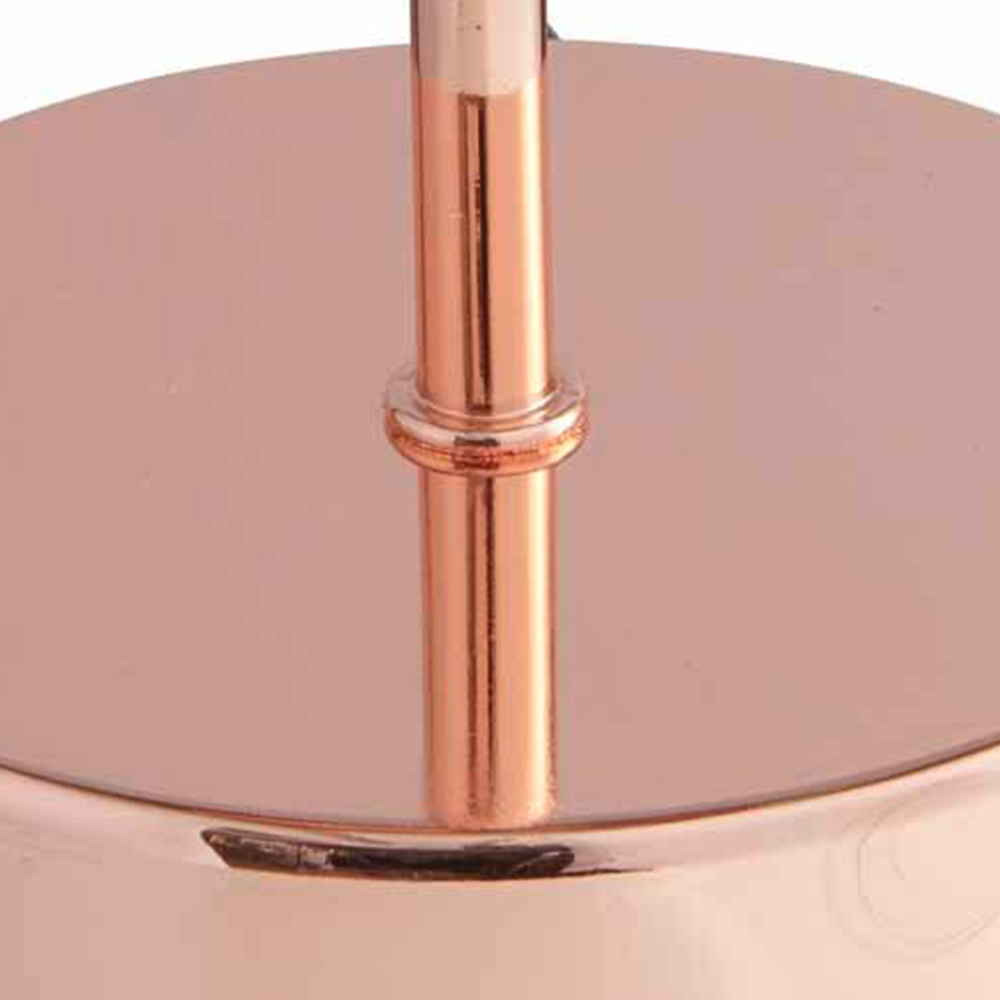 Wilko Black Copper Velvet Table Lamp Image 5