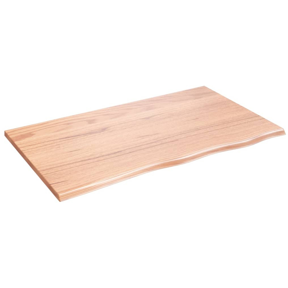 vidaXL 100cm Light Brown Floating Wall Shelf Image 1