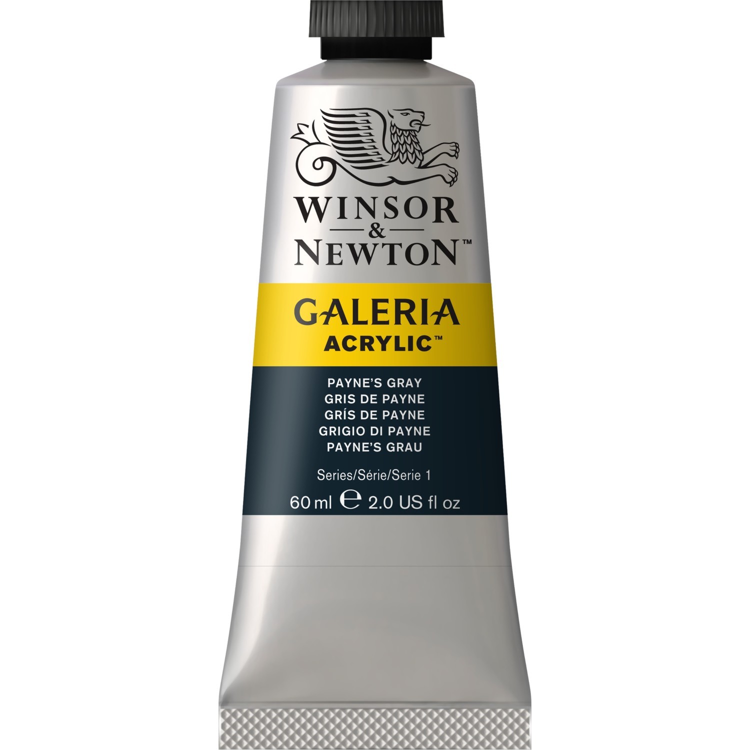 Winsor and Newton 60ml Galeria Acrylic Paint - Paynes Grey Image 1