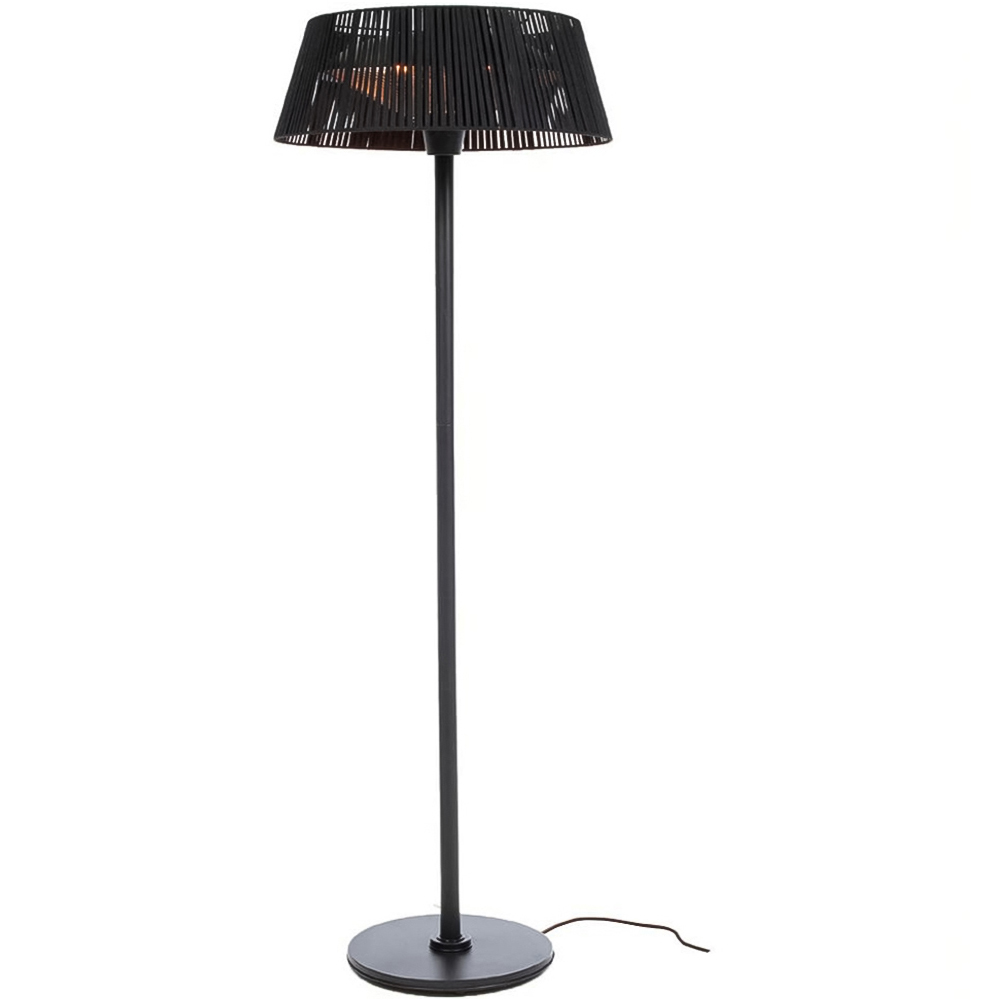 Jack Stonehouse Caldo Black Freestanding Lamp Halogen Patio Heater 2000W Image 1