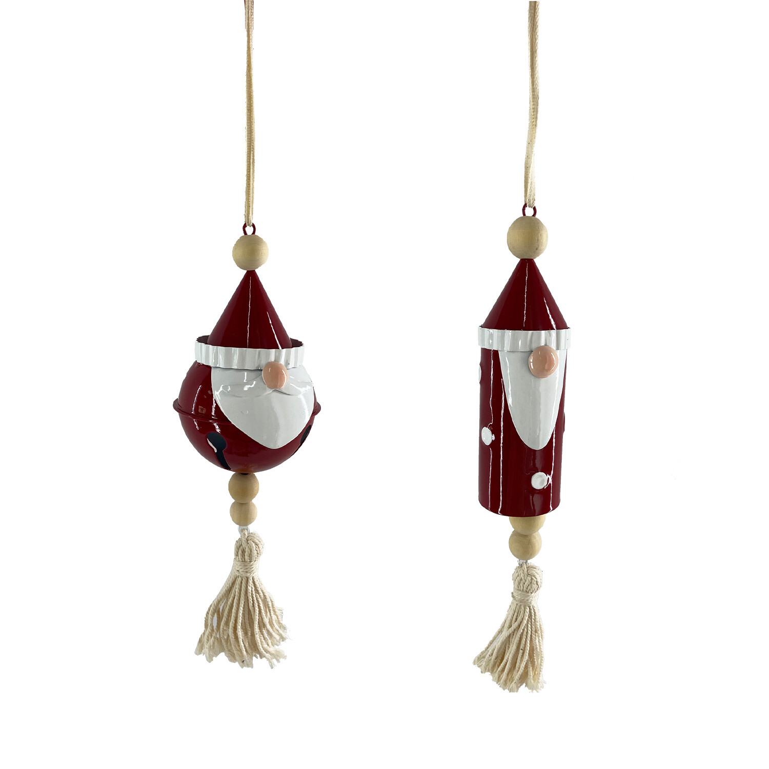 Hanging Santa Bell Decoration - Red Image