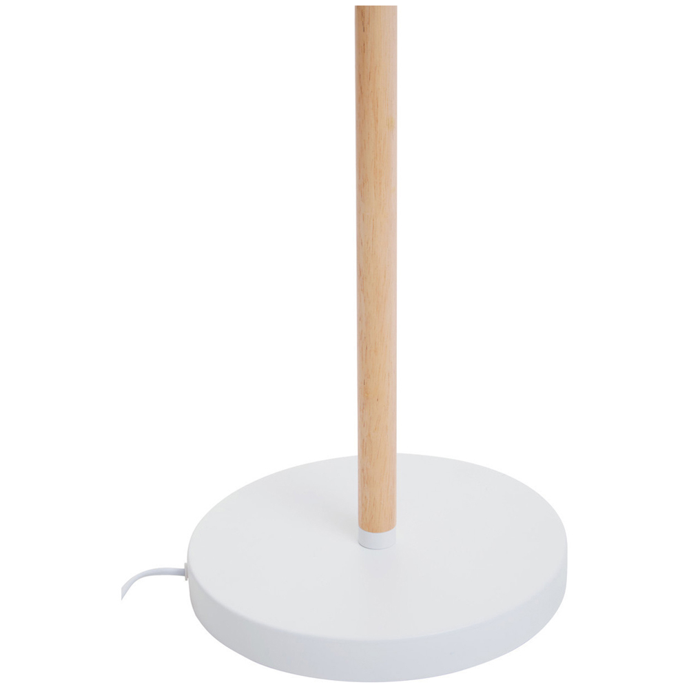 Premier Housewares Matte White Floor Lamp Image 7