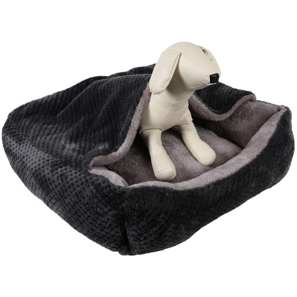 Grey 2 in 1 Blanket Pet Bed Image 5