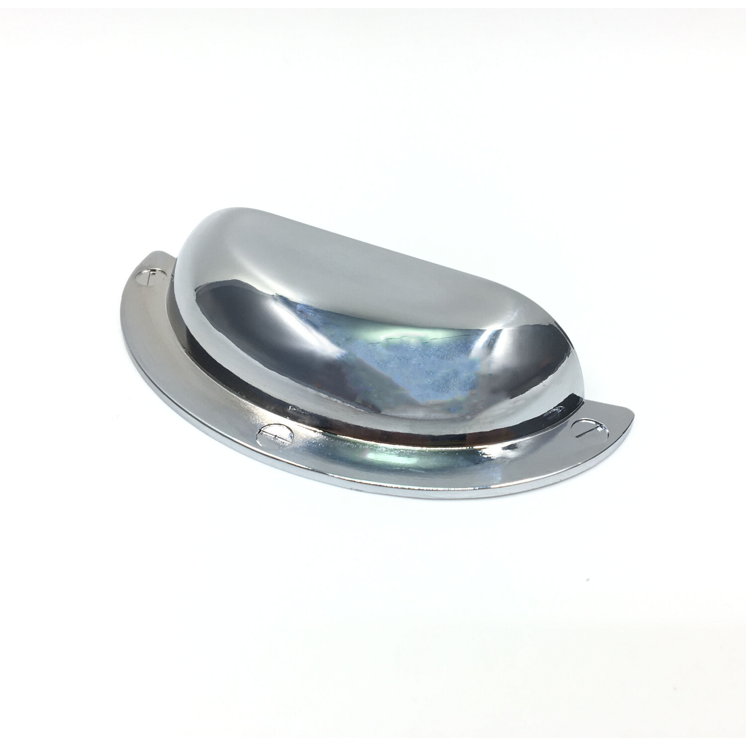 Pack of 2 Shell Cup Cabinet Pull Handles Polished Chrome Image 2