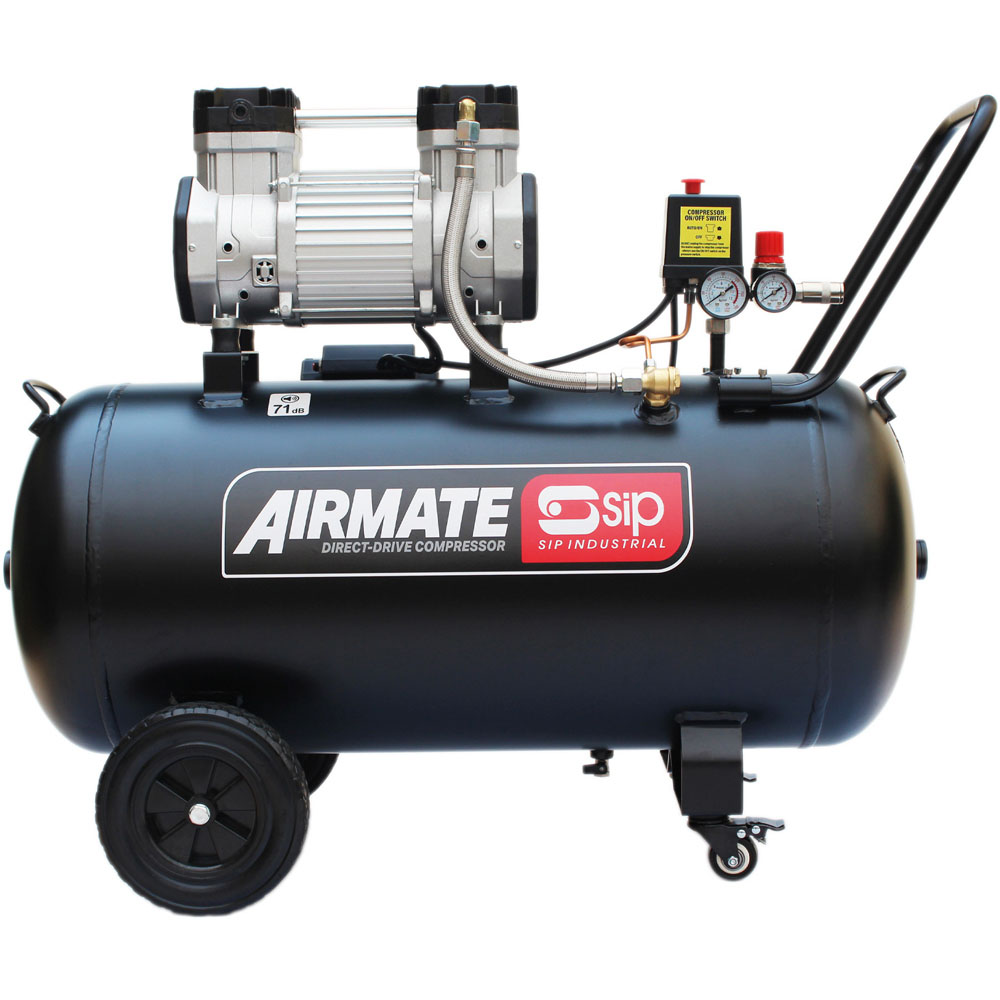 SIP DD 3hp 100L Low Noise Oil Free Direct Drive Compressor Image 2