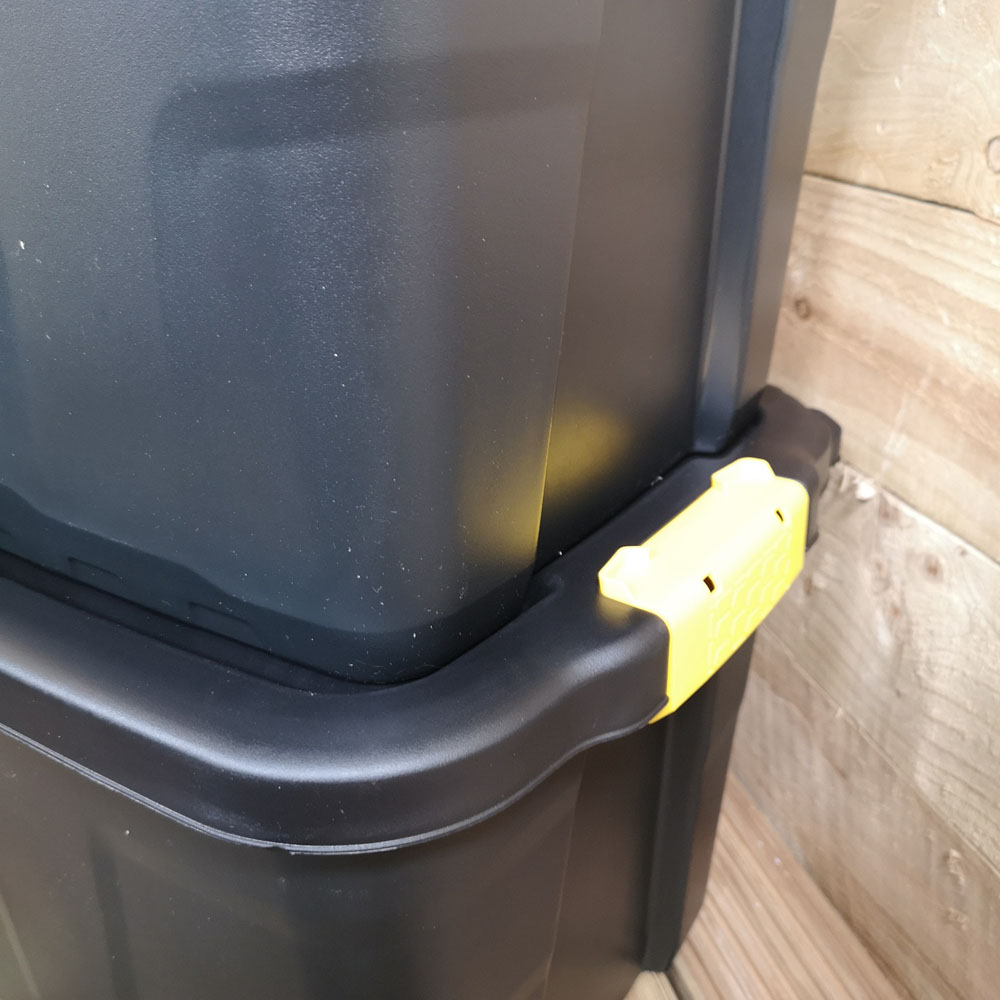 Samuel Alexander 42L Heavy Duty Storage Tubs with Clips 6 Pack Image 3