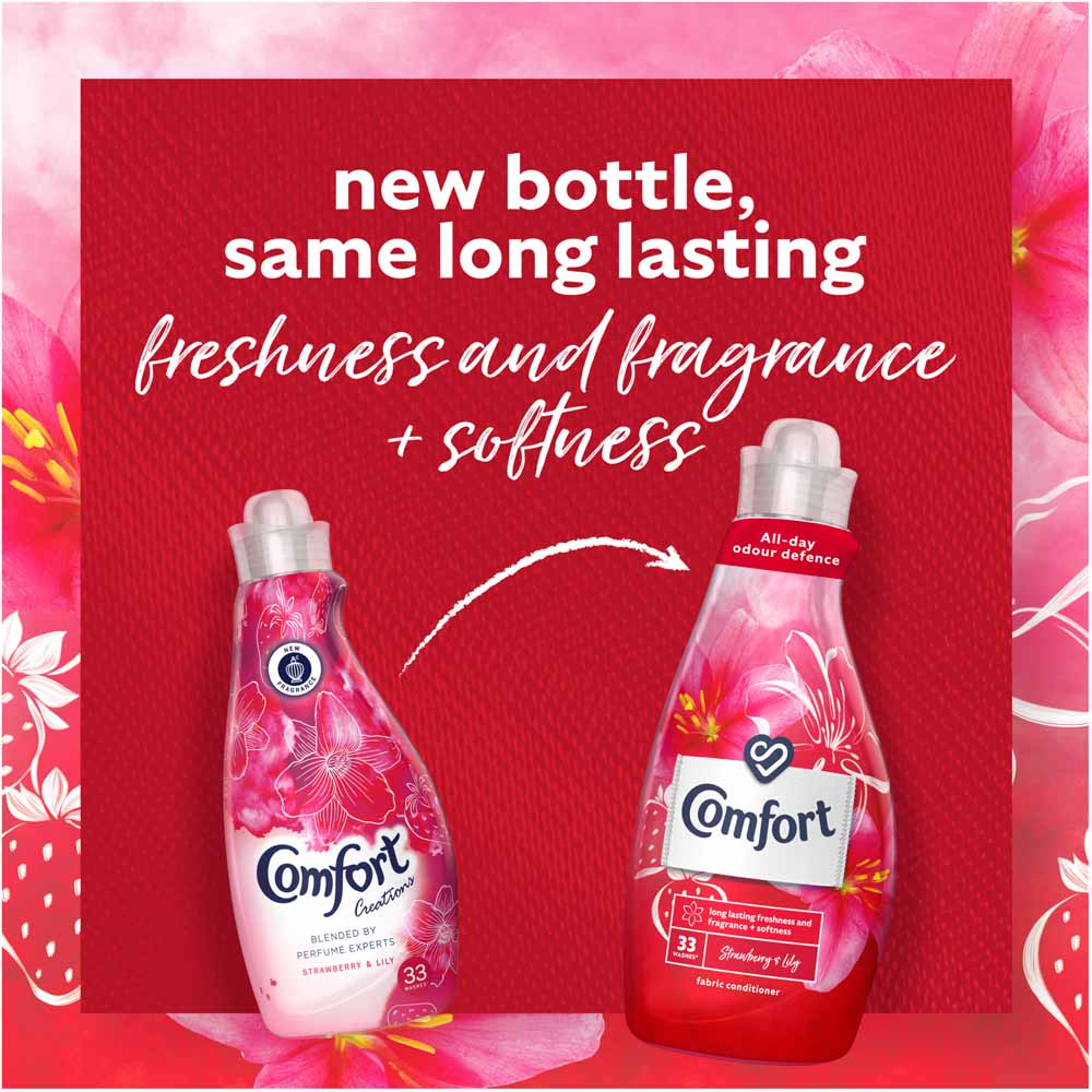 Comfort Strawberry and Lily Fabric Conditioner 33 Wash 1.16L Image 5