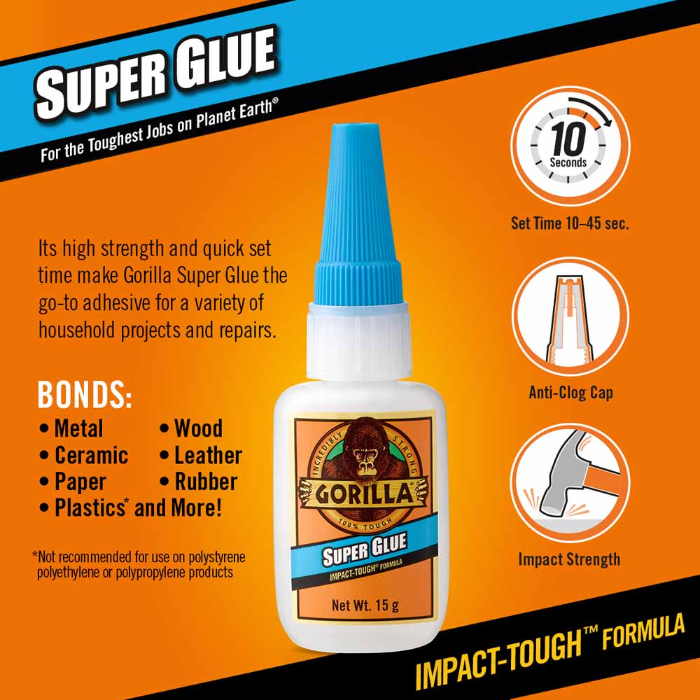 Gorilla Super Glue 15g Image 2