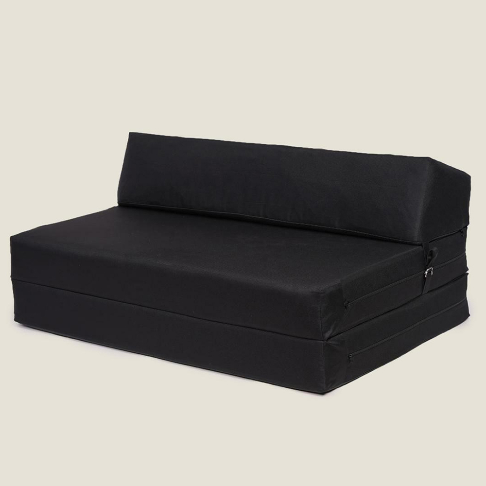 Kaikoo Double Black Foldable Bed Image 2