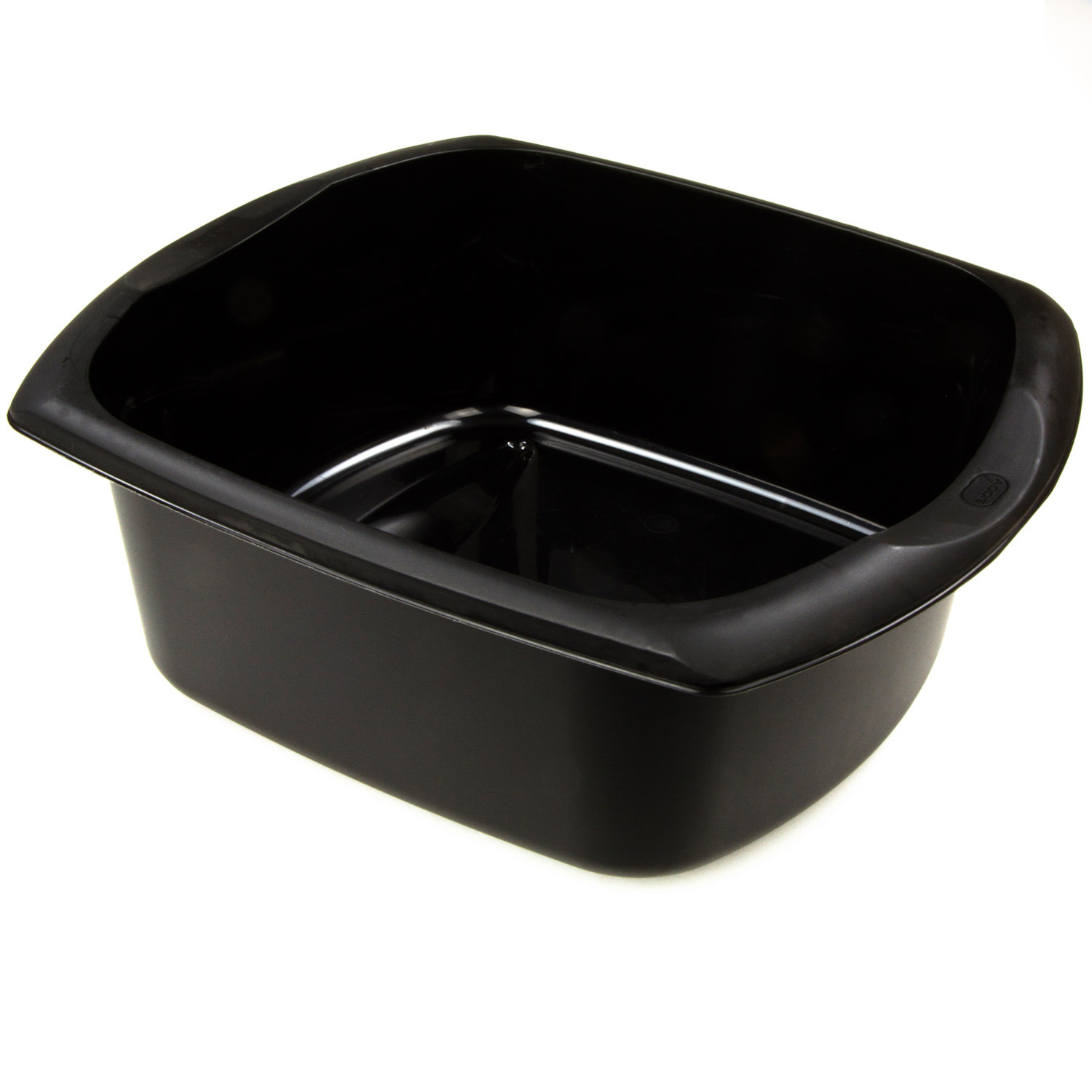 Addis Black Rectangular Large Washing Up Bowl Image