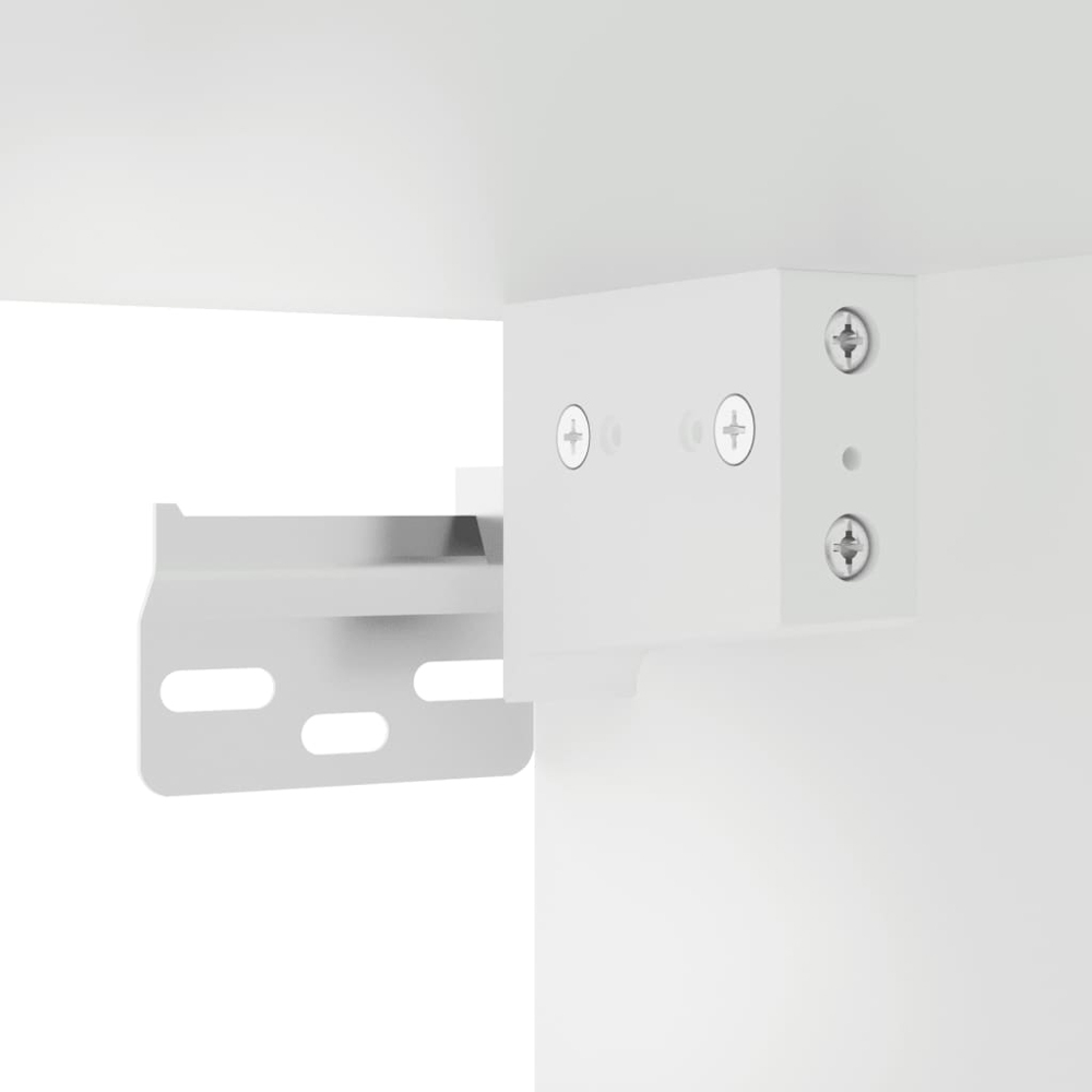 vidaXL 2 Door White Wall Mounted Cabinet 2 Pack Image 9