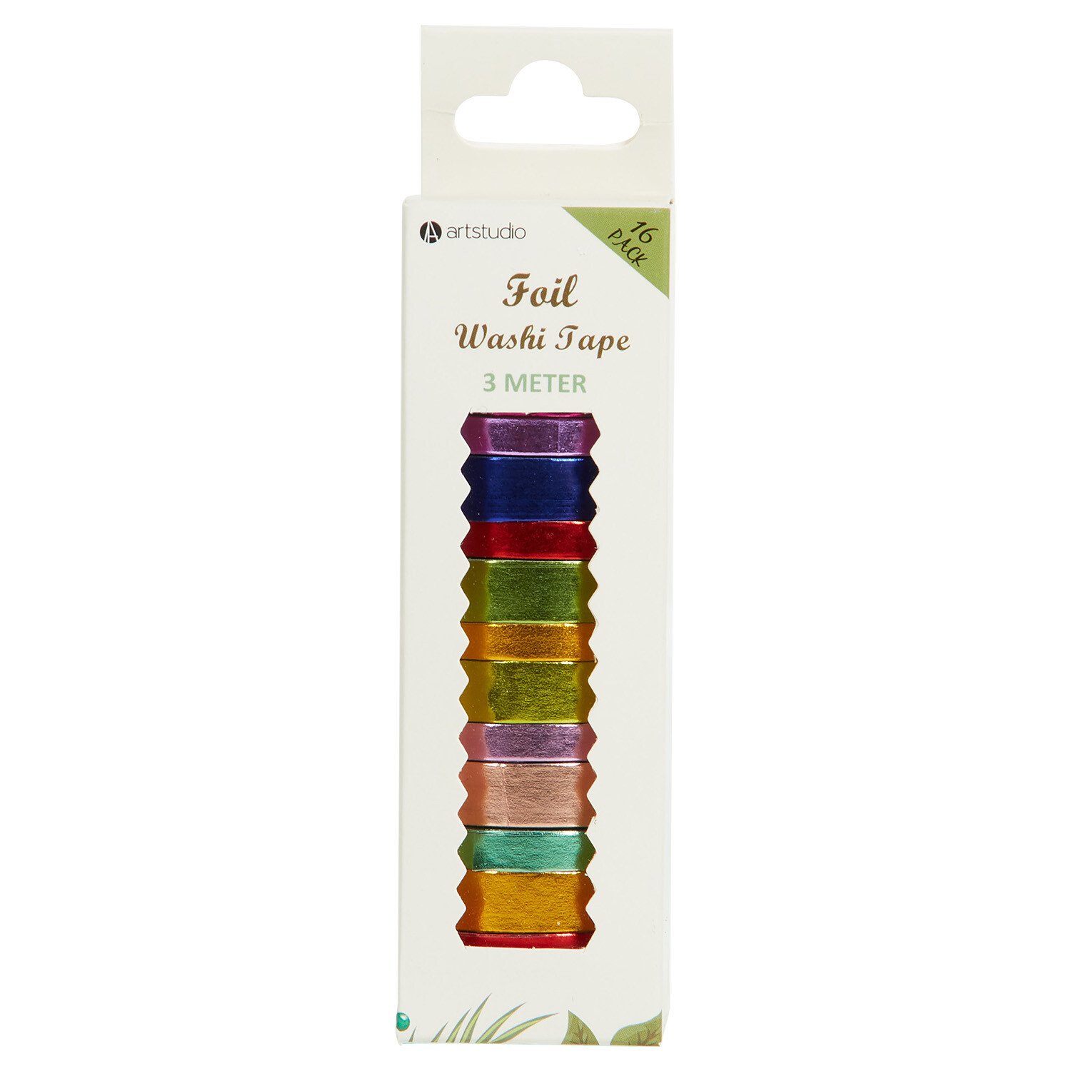 Pack of 16 Glitter or Foiled Washi Tape - Multicolour Image 5