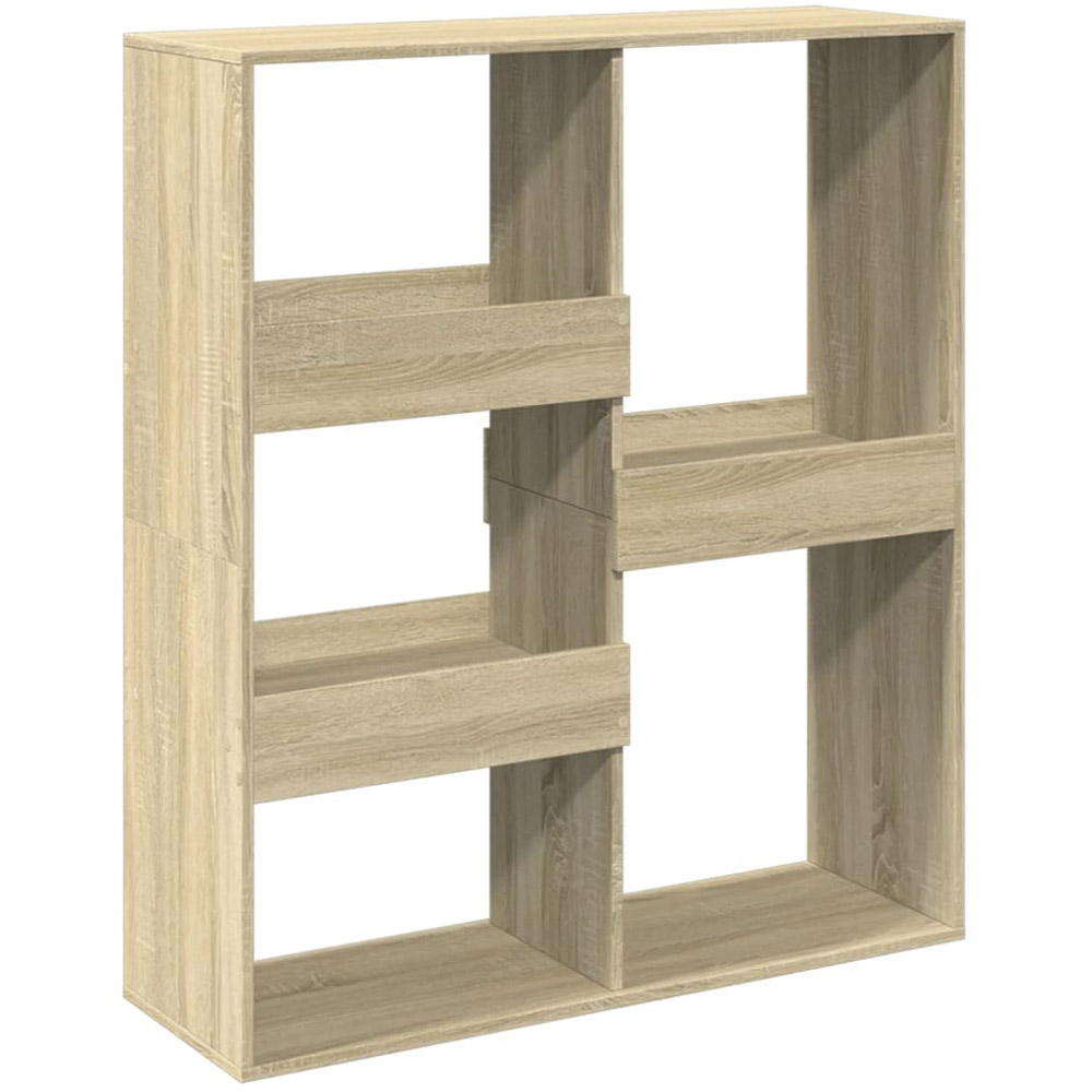 vidaXL 5 Shelf Sonoma Oak Bookcase Image 2