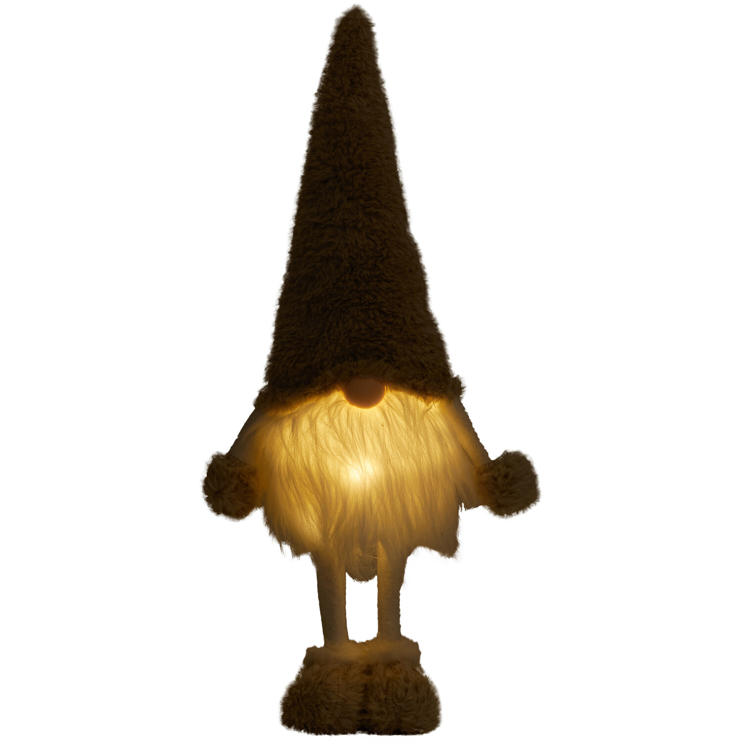 LED Standing Fluffy Gonk Beige - Beige Image 4