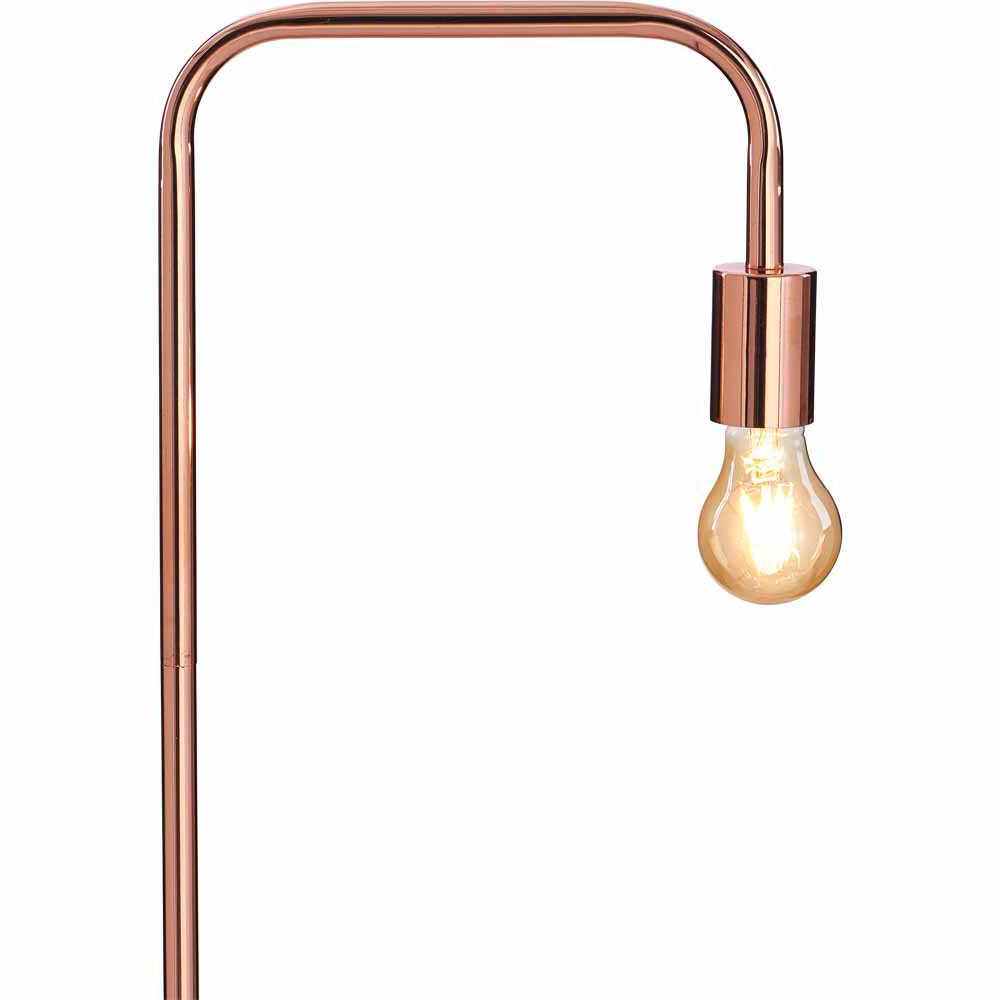 Wilko Copper Angled Floor Lamp Image 4