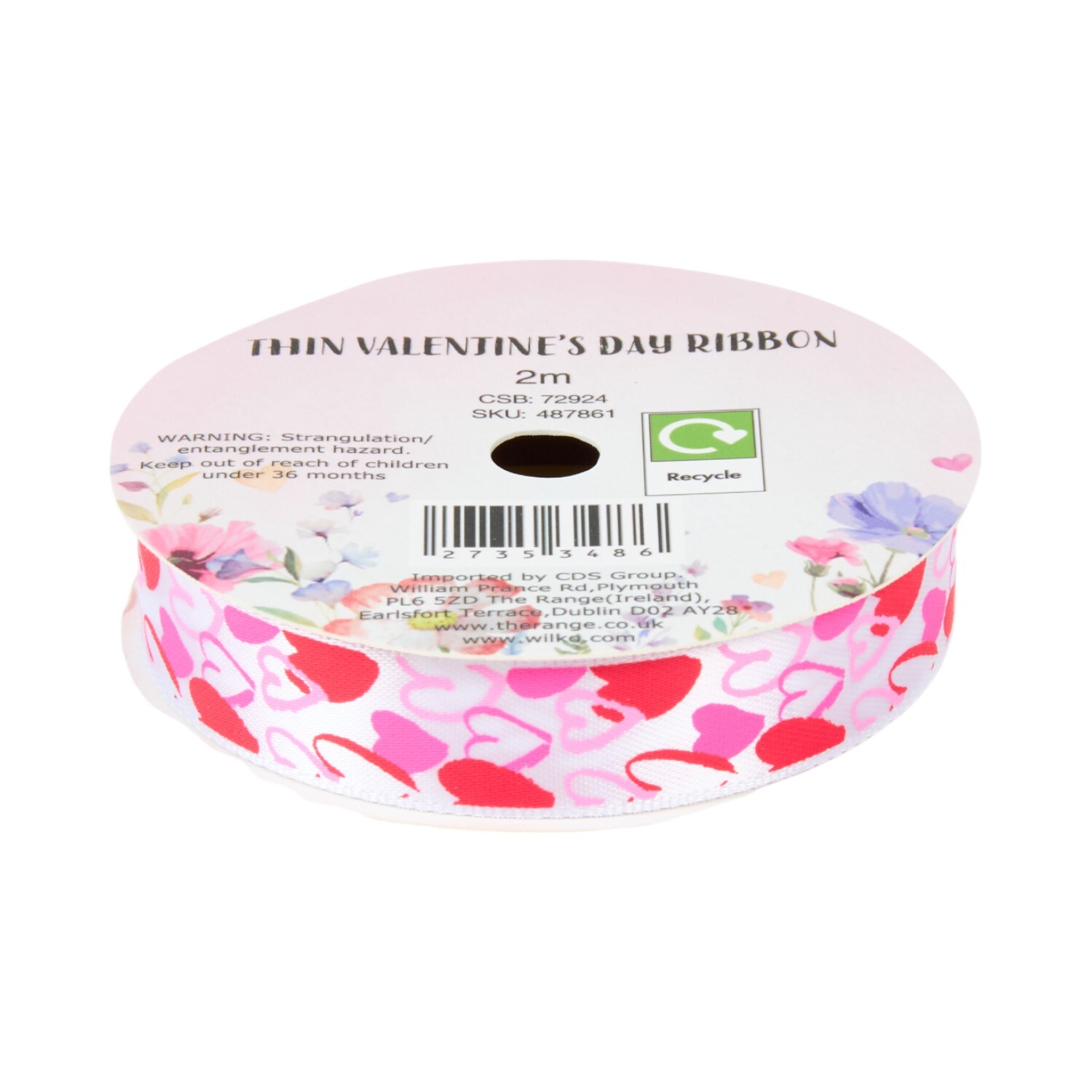 Thin Valentines Day Ribbon Image 3