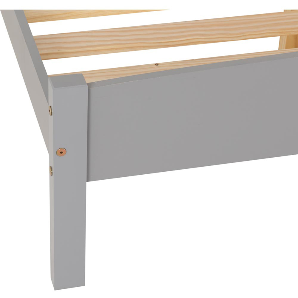 Seconique Double Amber Grey Slate Bed Frame Image 5