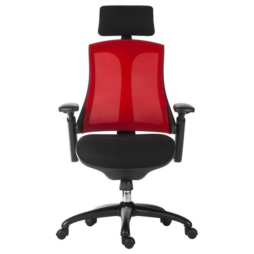 Teknik Rapport Red Mesh Swivel Office Chair Image 3