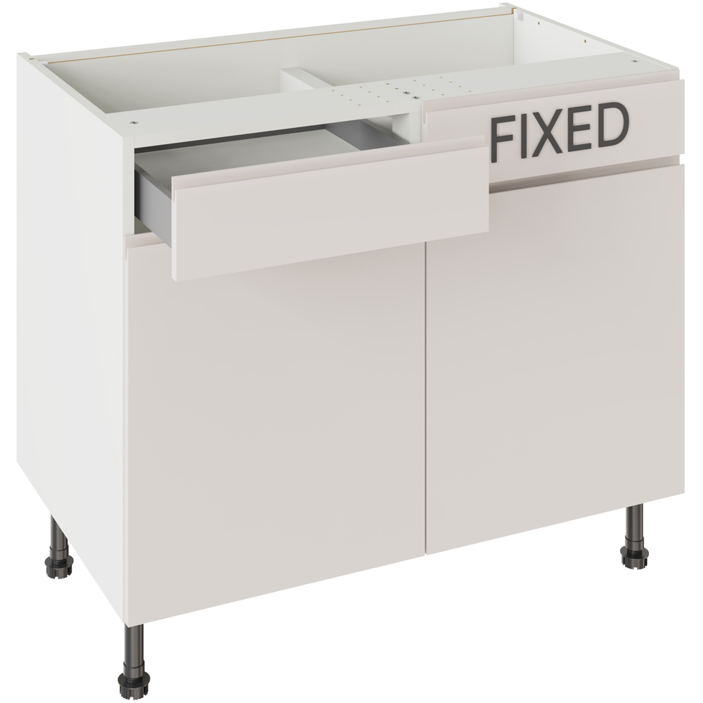 Kitchen Kit J-Pull Light Grey Drawerline Base Cabinet 1000mm Image 3
