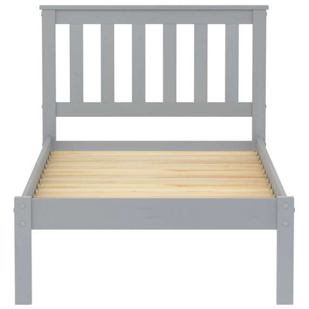 Denver Single Grey Wooden Bed Image 5