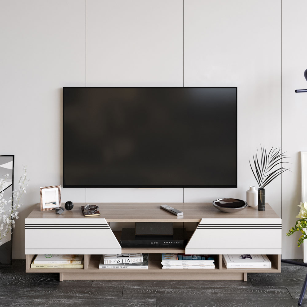 Decorotika Aspatria White and Cordoba TV Unit Image 4