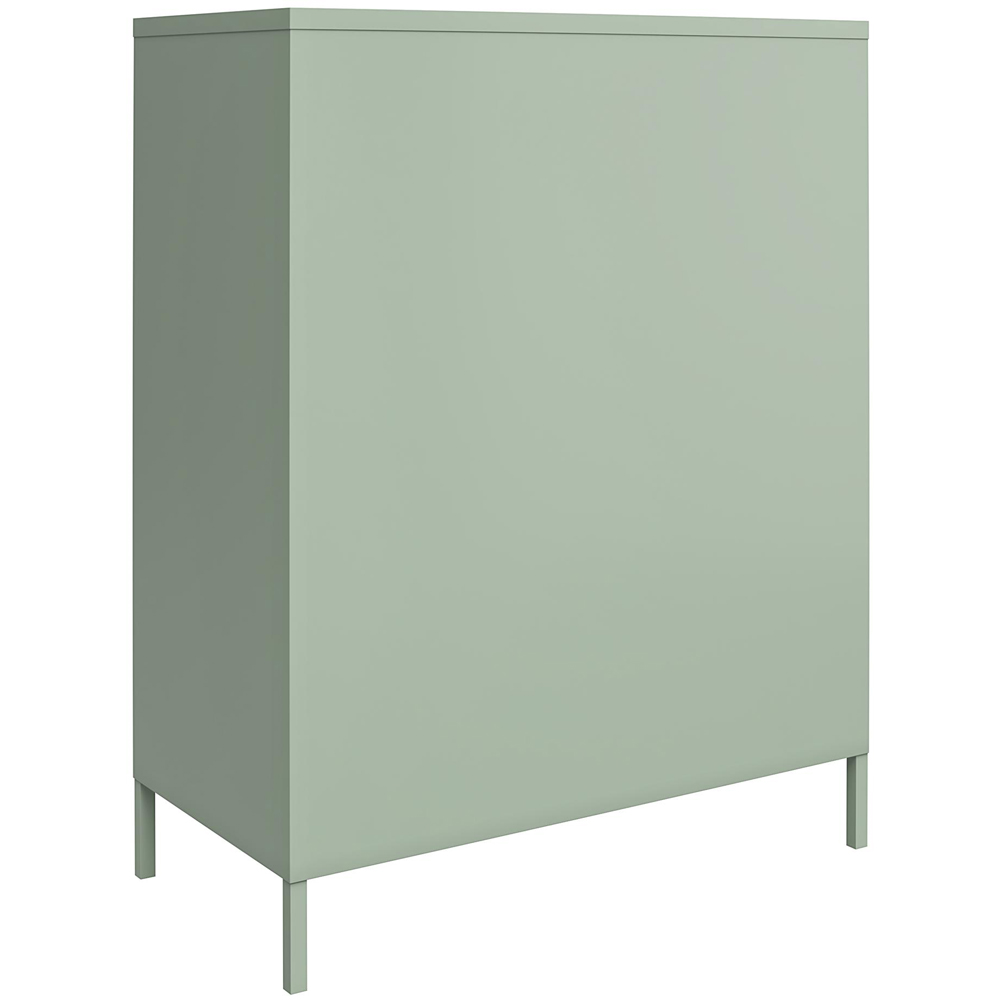 Dorel Mission District 2 Door 3 Shelf Painted Green Metal Storage Cabinet Image 6