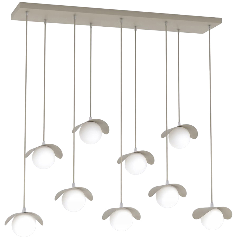 Emibig Ritual 9 Light Beige G9 Ceiling Pendant Light Image 1