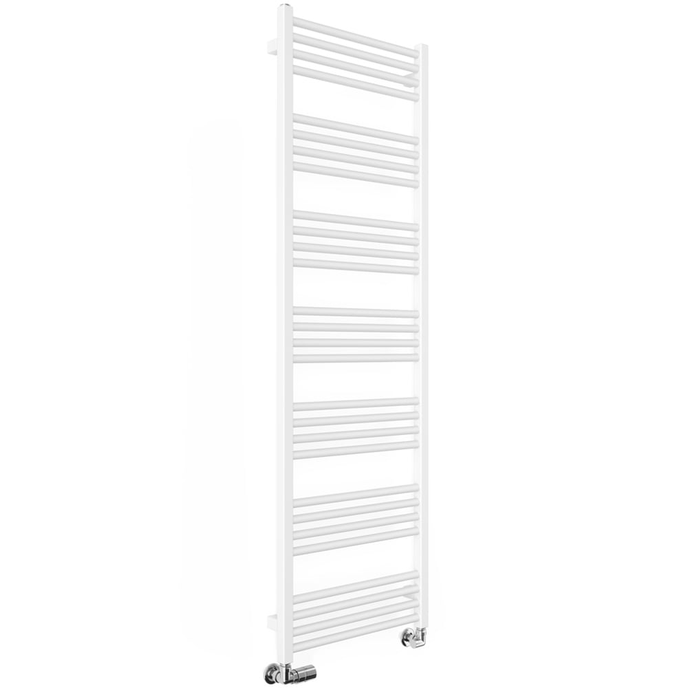 Terma Fiona 2349BTU Soft Matt White Heated Towel Rail 1620 x 500mm Image 1