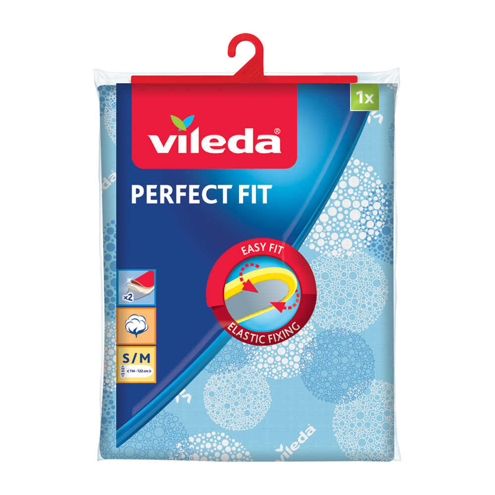Vileda Perfect Fit Ironing Board Cover 122 x 42cm Image 1