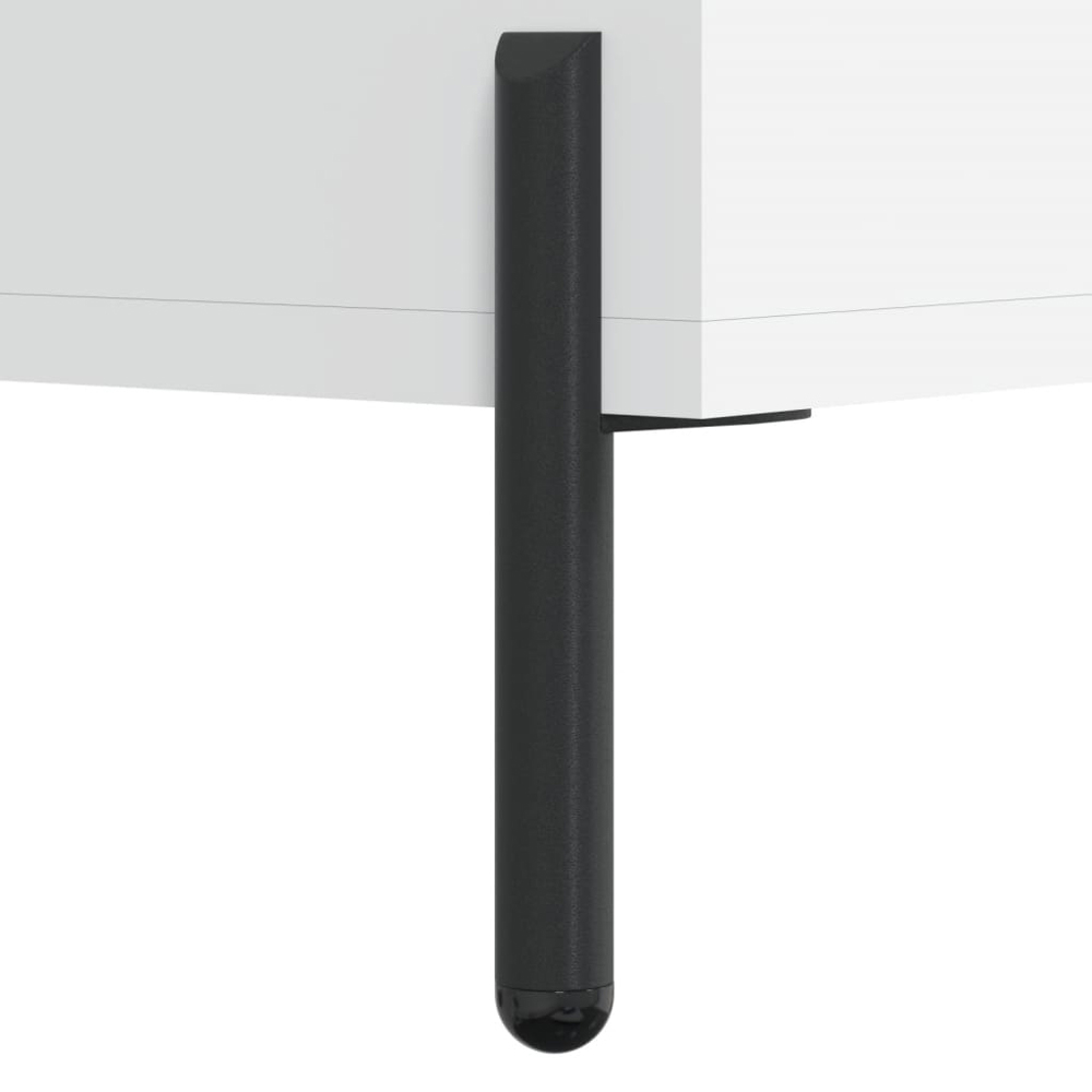vidaXL 3 Shelf White Sideboard Image 7
