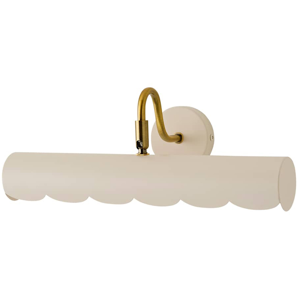 ValueLights Millie Flower Scallop Edge Adjustable Picture Wall Light and Bulb Image 1