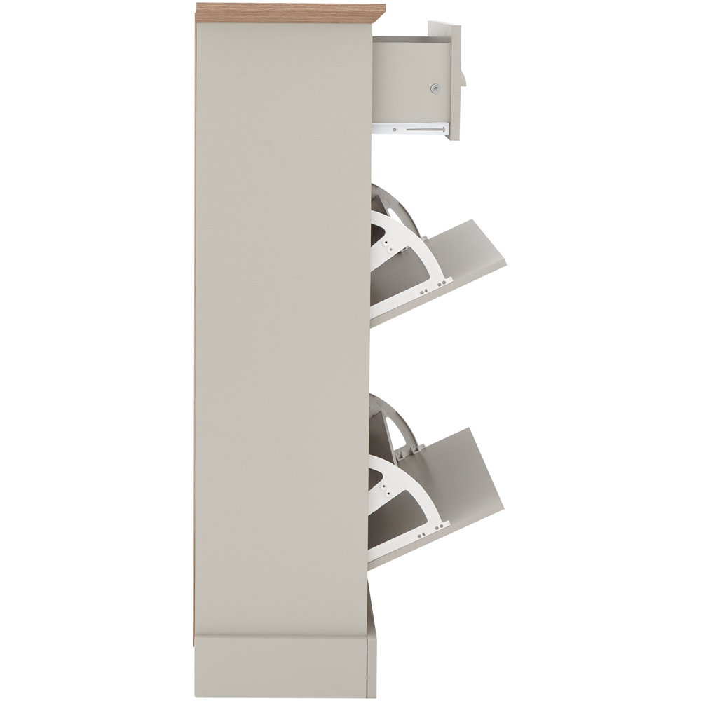 GFW Kendal Grey Deluxe Shoe Cabinet Image 4