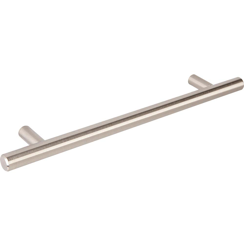 Flat End T Bar Brushed Steel Handle 256mm Image