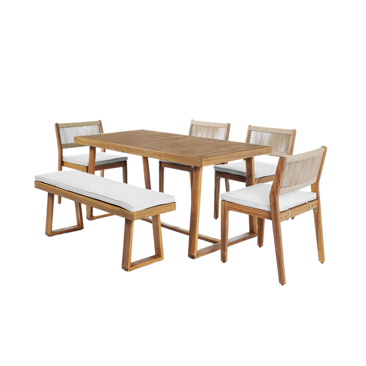 Brooke 6 Piece Dining Set - Wood Image 6